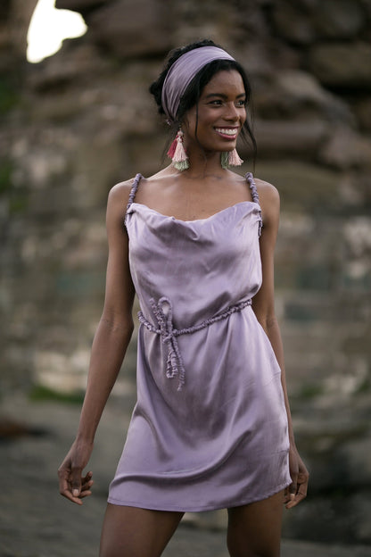 Silk Draped Dress