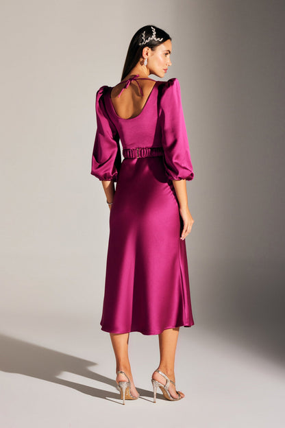 Heleny Special Design Fuchsia Engagement Dress