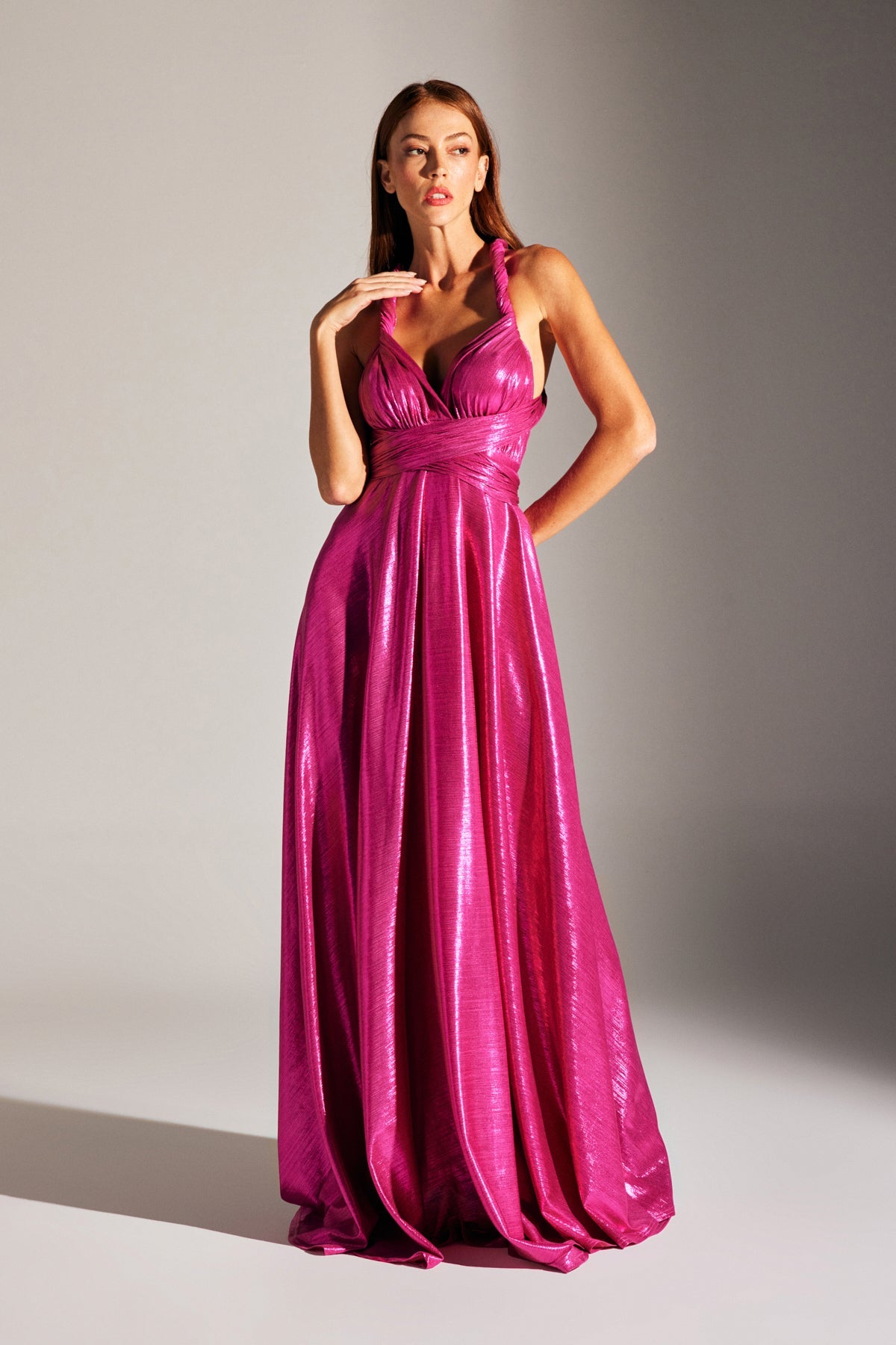 KATE MULTI WAY Fuchsia ausgestelltes Kleid