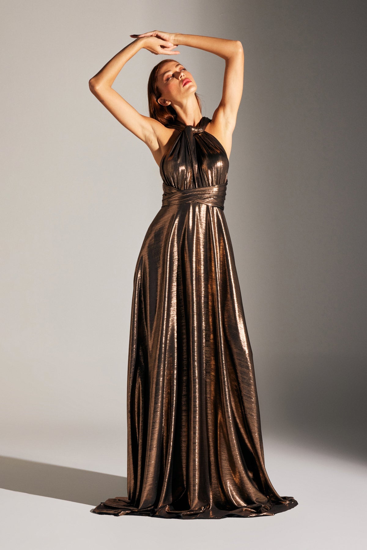 KATE MULTI WAY BRONZE FLASHED DRESS