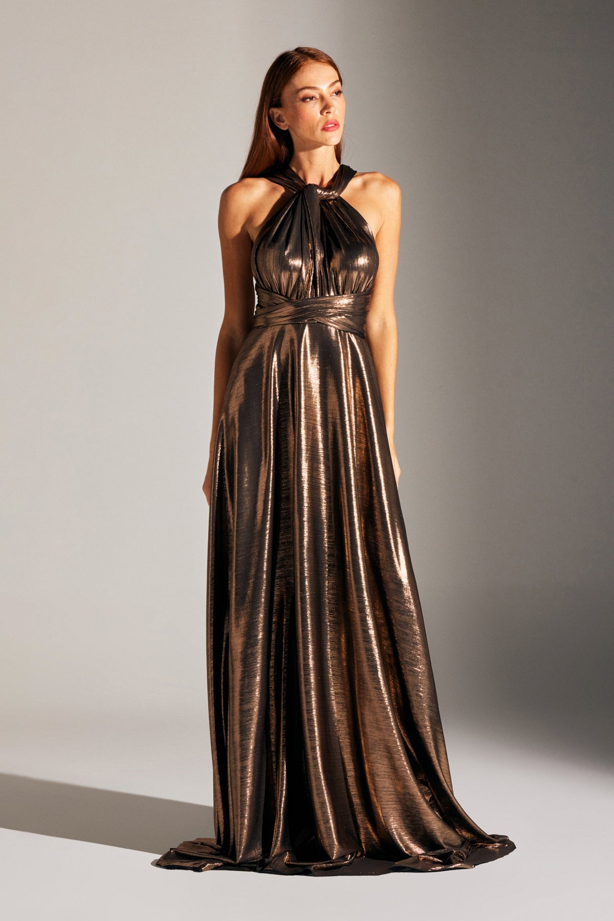 KATE MULTI WAY BRONZE FLASHED DRESS