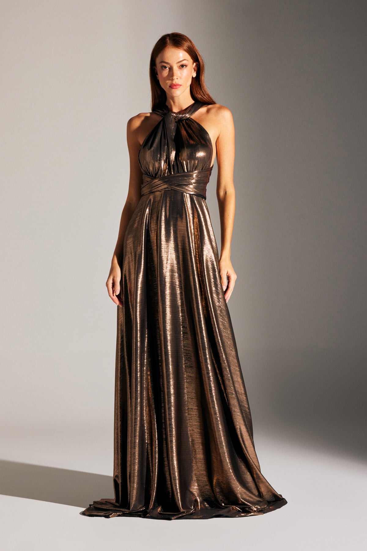 KATE MULTI WAY BRONZE FLASHED DRESS