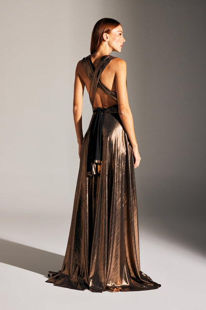 KATE MULTI WAY BRONZE FLASHED DRESS